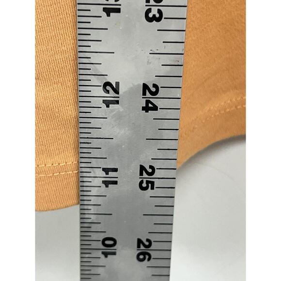 Eileen Fisher Women Cotton Slub V Neck Tee Top Orange tshirt Size 1X A001921 - Picture 7 of 7